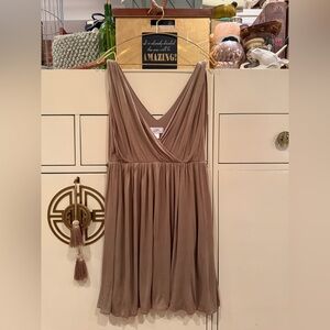 LOFT Women's Backless Brown Dress